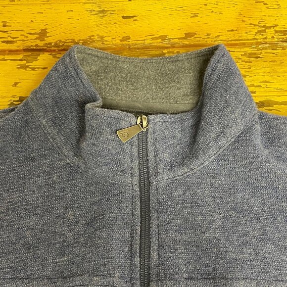 Overland Women's Wool Blend Full Zip Vest Blue Sz XXL Pockets Minimalist - Picture 3 of 8